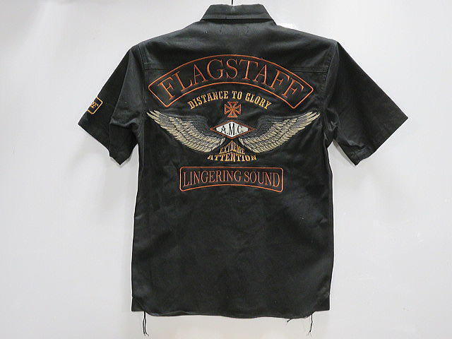 Flag Staff  アメカジ半袖シャツ　ウイング刺繍　フラッグスタッフ