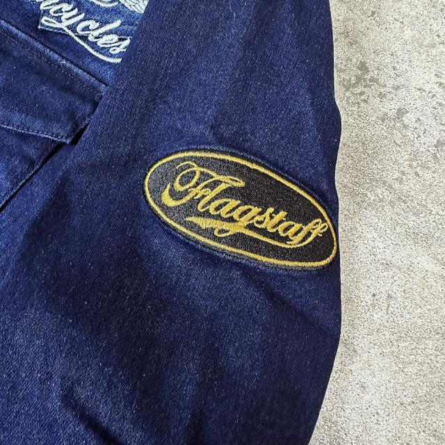 SNOOPY×Flagstaff MOTORCYCLE デニムシャツ　スヌーピー×フラッグスタッフ