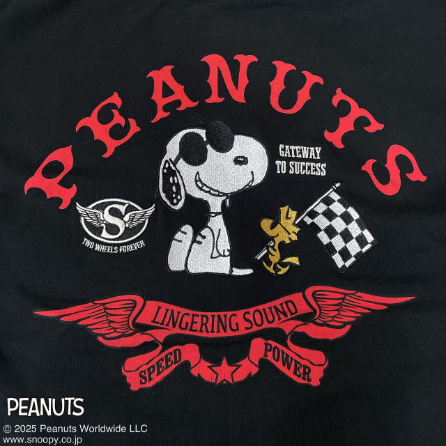 SNOOPY×Flag Staff ChekredFlag Foodie　スヌーピー×フラッグスタッフ　半袖パーカー_1