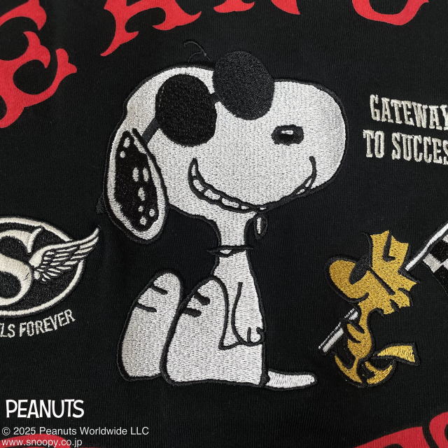 SNOOPY×Flag Staff ChekredFlag Foodie　スヌーピー×フラッグスタッフ　半袖パーカー_2