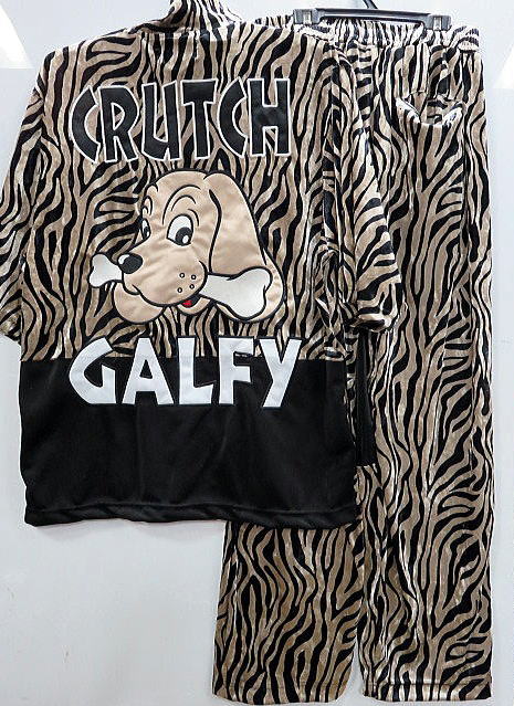 GALFY  アニマル切替 半袖ベロア上下セット　ガルフィの通販は