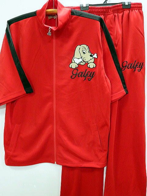 ガルフィー GALFY 半袖 ジャージ 上下セット セットアップ p1d GALFY ガルフィー 半袖ジャージ上下セット ヒョウ柄切り替え【代