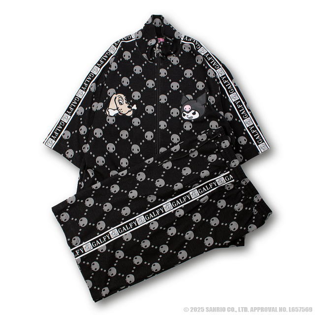 GALFY X KUROMI 半袖ショートパンツ上下セット　ガルフィ　クロミ【代引不可商品】