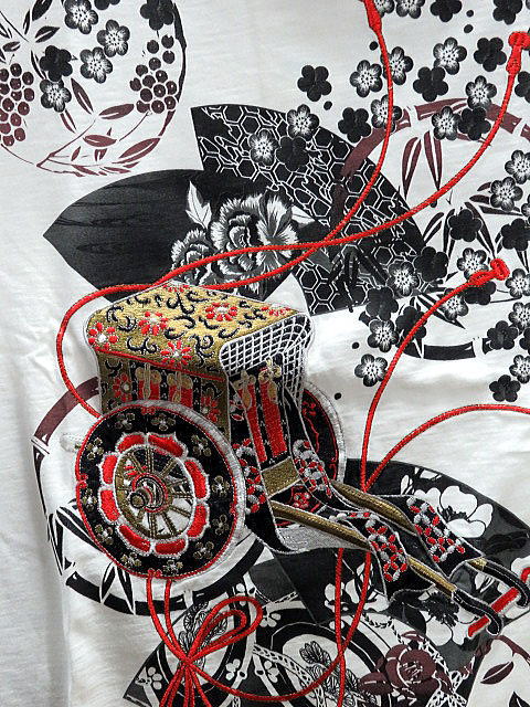 ￼￼柄　時代物 yohji yamamoto - pour homme 花柄タートルあき長袖 / HX-K16-181