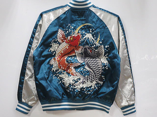 朧　スカジャン　真鯉緋鯉刺繍  OBORO