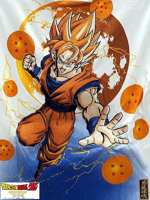 未使用級☆ 絡繰魂　ドラゴンボール　孫　悟空　超サイヤ人　和柄　スカジャンXL 絡繰魂[カラクリダマシイ]×ドラゴンボール 孫 悟空 超サイヤ人