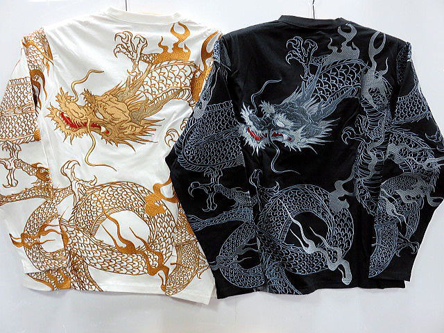 絡繰魂・粋　 和柄　長袖Tシャツ　龍乱れ　 カラクリ魂の通販は 15,180円