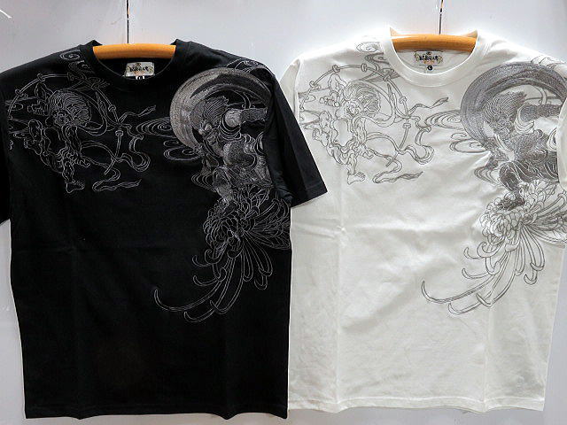 絡繰魂 　半袖Tシャツ　風神雷神