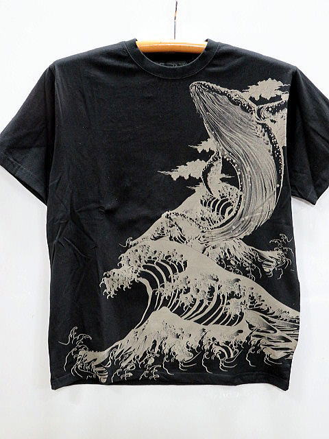 絡繰魂・粋　天翔ける鯨刺繍　半袖Tシャツ_2