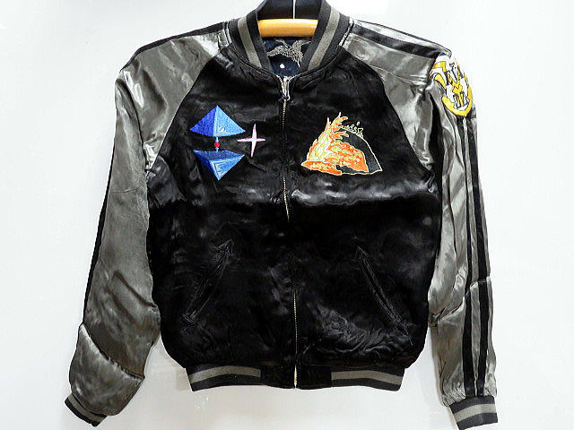 エヴァ×錦 コラボ 初号機VS飛龍 綾波桜刺繍リバーシブルスカジャンの