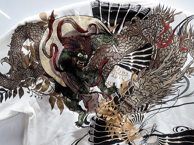 絡繰魂 粋 風雷神vs龍刺繍 FULL ZIP トレーナー カラクリ魂粋の通販は