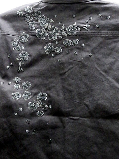 絡繰魂　桜吹雪総刺繍 長袖シャツ　カラクリ魂　和柄シャツ_2