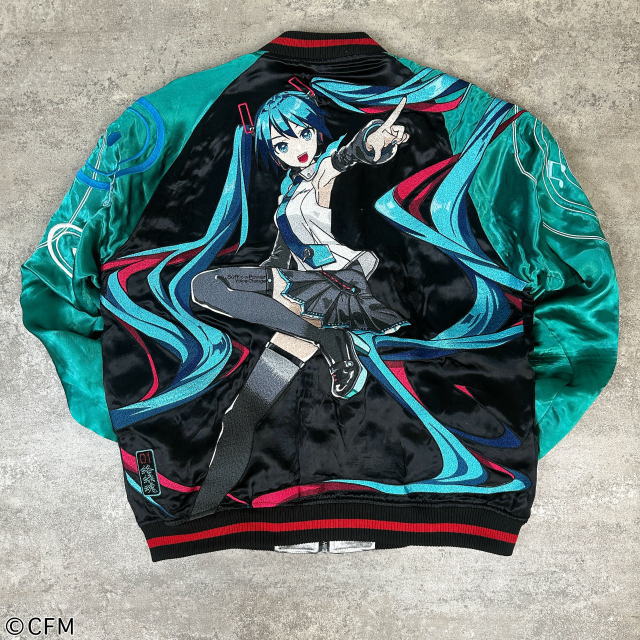 初音ミク×絡繰魂 COLLABORATION　爆音リバーシブルスカジャン HATSUNE MIKU