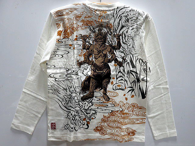 絡繰魂 和柄　長袖Tシャツ　大元師明王〜怒りの相〜　 カラクリ魂