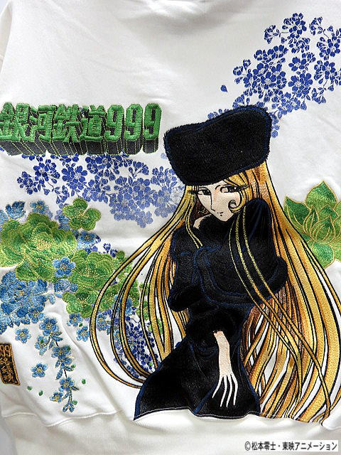 絡繰魂 粋 × 銀河鉄道999 メーテルX999号刺繍 パーカー KARAKURIの