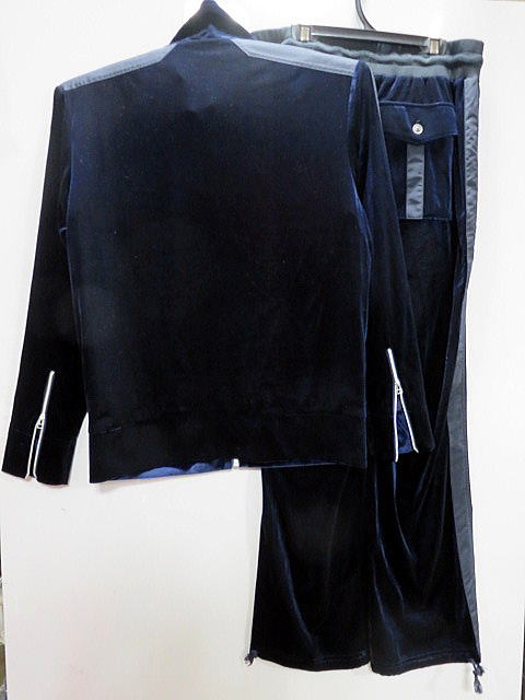 ANGEE BROS -アンジーブロス-　長袖前開ベロア上下セット ANGELO