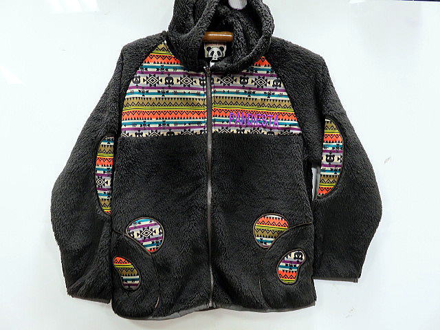 PANDIESTA JAPAN　ネイティブプリント切替　ボア　フリース　ブルゾン　パンディエスタ