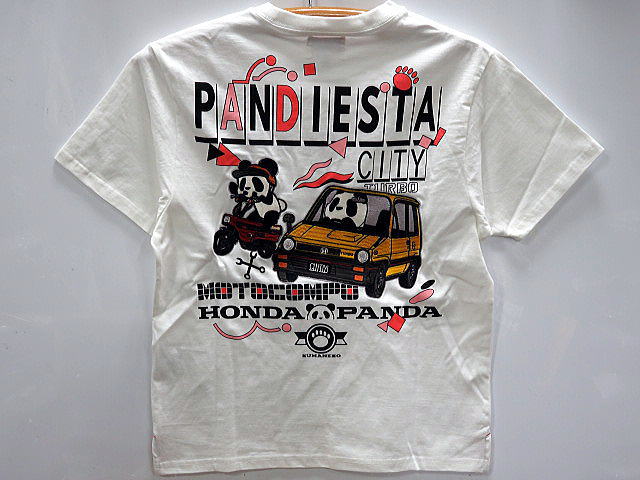HONDA × PANDIESTA　半袖Tシャツ　CITY&MOTOCOMPO　ホンダ×パンディエスタ