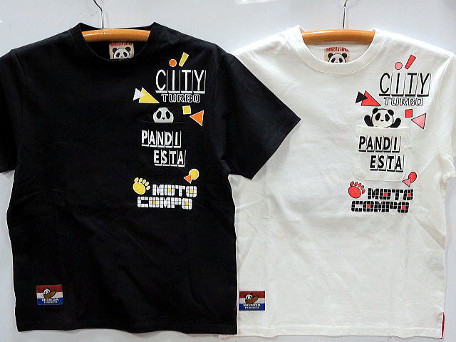 HONDA × PANDIESTA　半袖Tシャツ　CITY&MOTOCOMPO　ホンダ×パンディエスタ