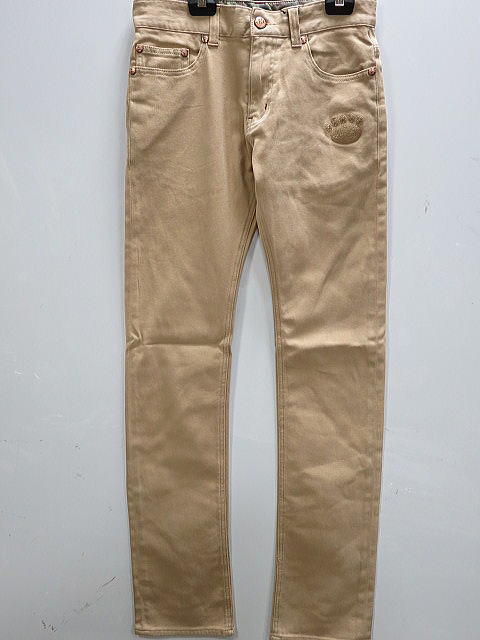 PANDIESTA JAPAN　ストレッチツイルスリムストレートパンツ　パンダ刺繍 パンディエスタ 熊猫謹製カラーパンツの通販は