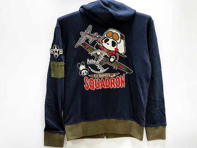 d.i.a パーカー PANDIESTAJAPAN ZERO-FIGHTER GIRLミリタリーZIPパーカー