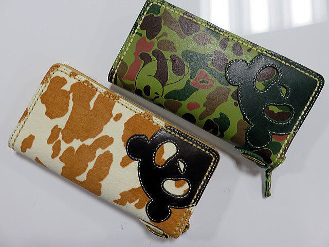 PANDIESTA JAPAN 熊猫謹製ラウンドジップウォレット 長財布