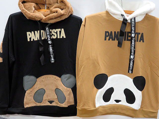 PANDIESTAJAPAN　BIGパーカー　ファー　FACE & LOGO　パンディエスタ