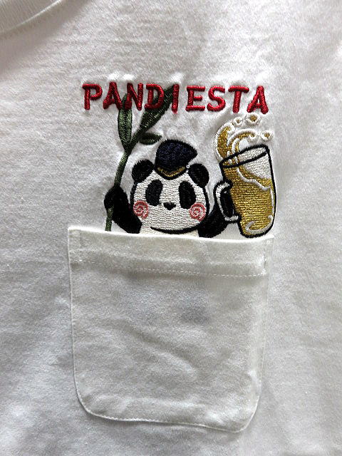 大きいサイズ　PANDIESTA JAPAN　パンダBEER刺繍　半袖Tシャツ　パンディエスタ_3