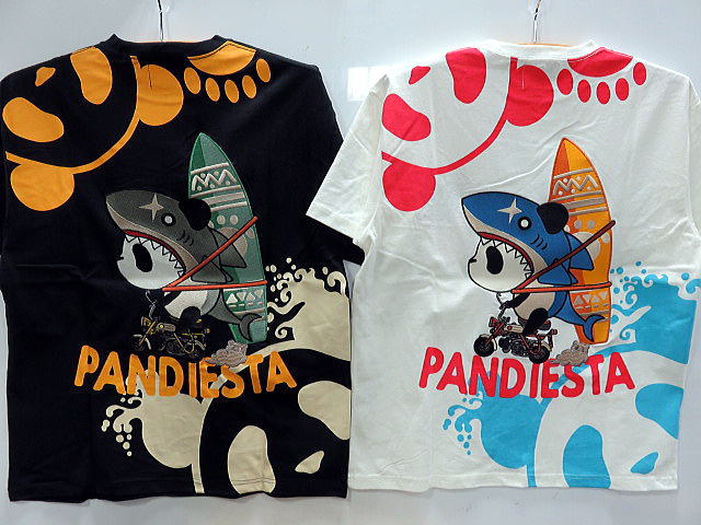 PANDIESTA JAPAN　半袖Tシャツ　サーフライドシャークパンダ　パンディエスタ
