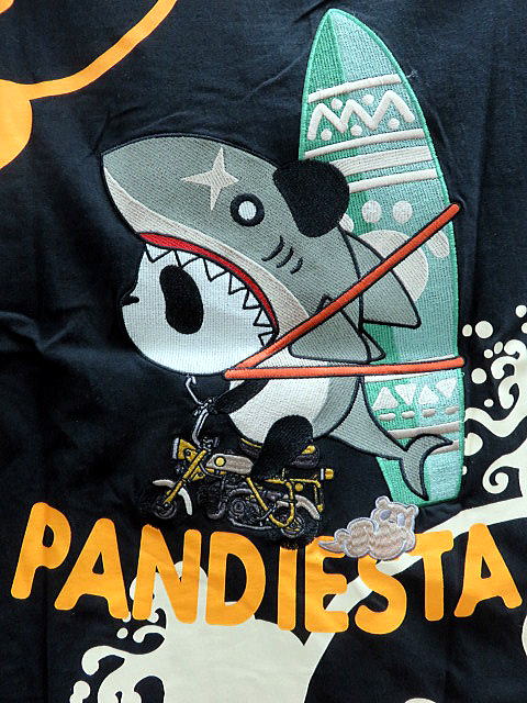 PANDIESTA JAPAN　半袖Tシャツ　サーフライドシャークパンダ　パンディエスタ_1