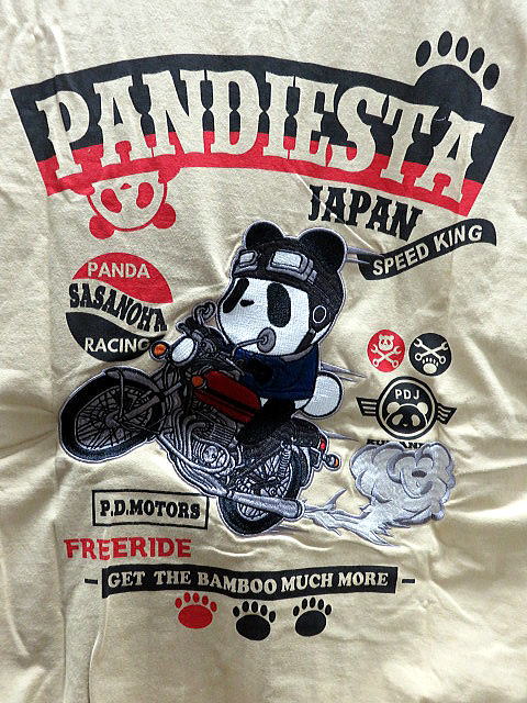 大きいサイズ　PANDIESTA JAPAN　　P.D.MOTERS    半袖パーカー　パンディエスタ