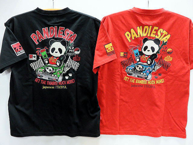 PANDIESTA JAPAN　HOT RODパンダ 半袖Tシャツ　パンディエスタ