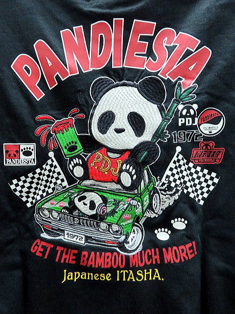 PANDIESTA JAPAN　HOT RODパンダ 半袖Tシャツ　パンディエスタ_1