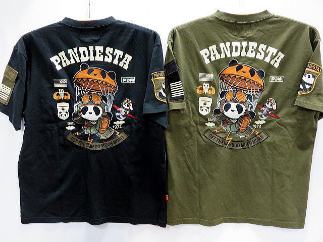 PANDIESTA JAPAN　パラシュートパンダ 半袖Tシャツ　パンディエスタ