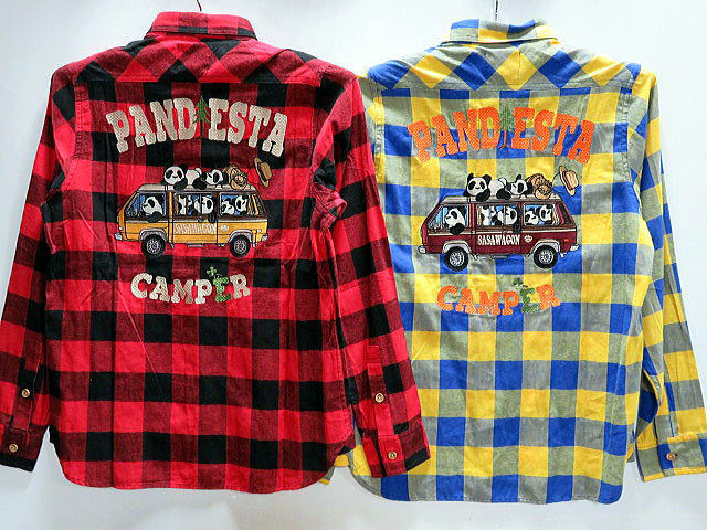 PANDIESTA JAPAN　箱乗りキャンパー ブロックチェックシャツ　パンディエスタ