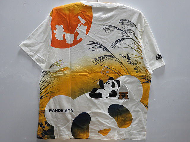 大きいサイズ　PANDIESTA JAPAN　十五夜パンダ　半袖Tシャツ　パンディエスタ