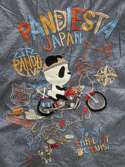 PANDIESTA JAPAN　日本縦断トリップパンダ シャンブレーシャツ　パンディエスタの通販は