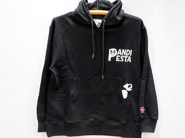 PANDIESTAJAPAN  重なりジャイアントパンダ プルパーカー  パンディエスタ