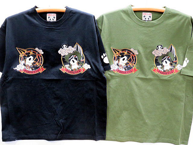 大きいサイズ　PANDIESTA JAPAN　　半袖Tシャツ　熊猫風雷神　パンディエスタ_2