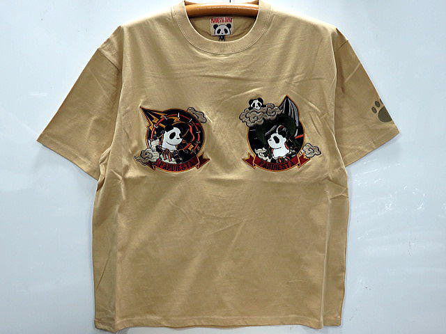 大きいサイズ　PANDIESTA JAPAN　　半袖Tシャツ　熊猫風雷神　パンディエスタ_3