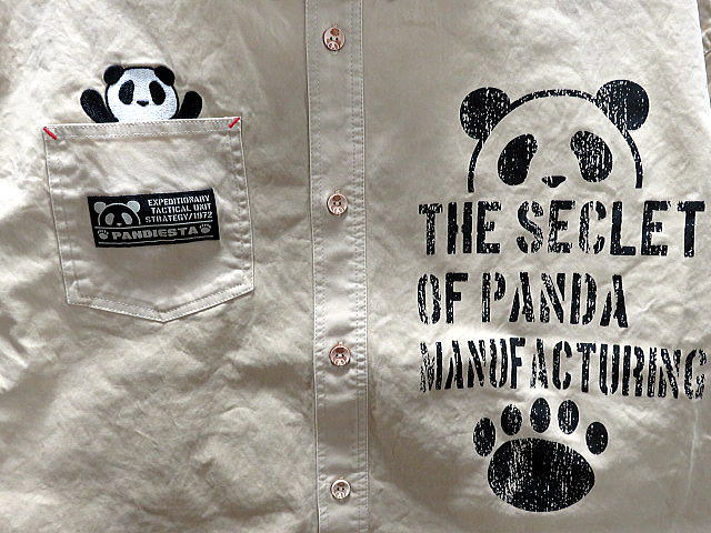 大きいサイズ　PANDIESTA JAPAN　Ride on パンダ　長袖シャツ　パンディエスタ_9