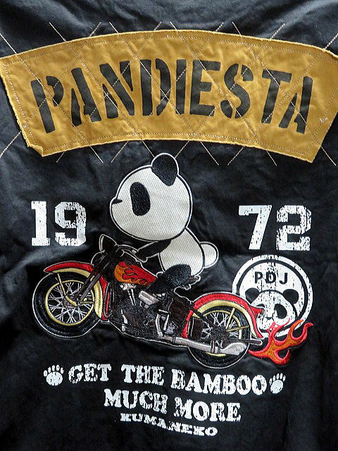 大きいサイズ　PANDIESTA JAPAN　Ride on パンダ　長袖シャツ　パンディエスタ_2