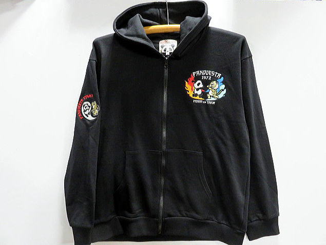 PANDIESTA JAPAN 虎&amp;火竜 ジャイアントパンダ盛りだくさんZIPパーカー パンディエスタ
