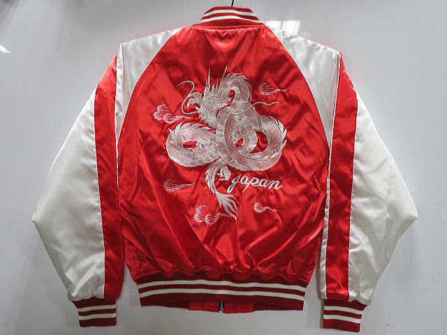 スカジャン 白龍　日本製本格刺繍のスカジャン