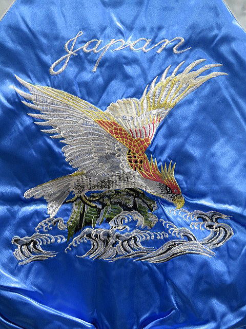 スカジャン 波鷹刺繍　日本製本格刺繍のスカジャン スカジャン 波鷹刺繍 日本製本格刺繍のスカジャンの通販はau PAY