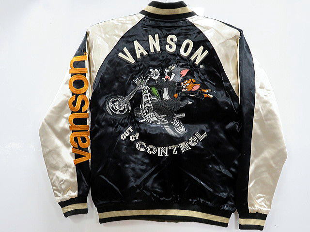 vanson leathers X TOM&JERRY リバーシブル スカジャン×MA-1 VANSON