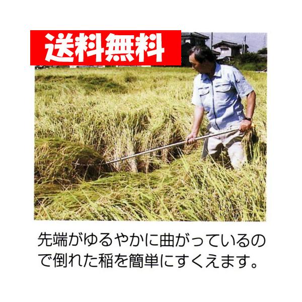 【２本組】稲起こし棒 アルミパイプ  農業 田んぼ 台風 雨風 コンバイン 収穫  2mの通販は 6,686円