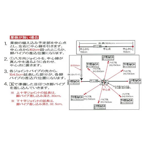 【個人様宅OK】南栄　果樹ドーム　KD-400（本体一式）【お客様組立】　防鳥_3