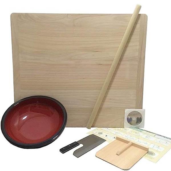 ナガノ産業 22432 そば打ち五点セット S DVD付 うどん そば 蕎麦