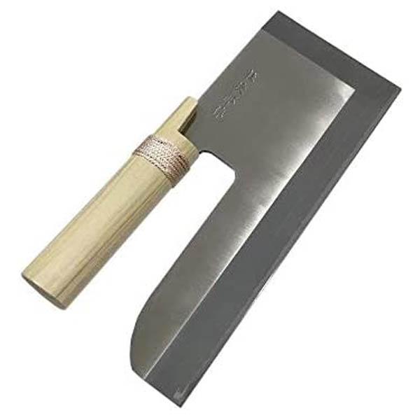 ナガノ製造 24143 ステンめん切27 壮次郎 材木柄 刃巾110x刃渡り270x刃厚2.7 うどん 目の前 ソバ